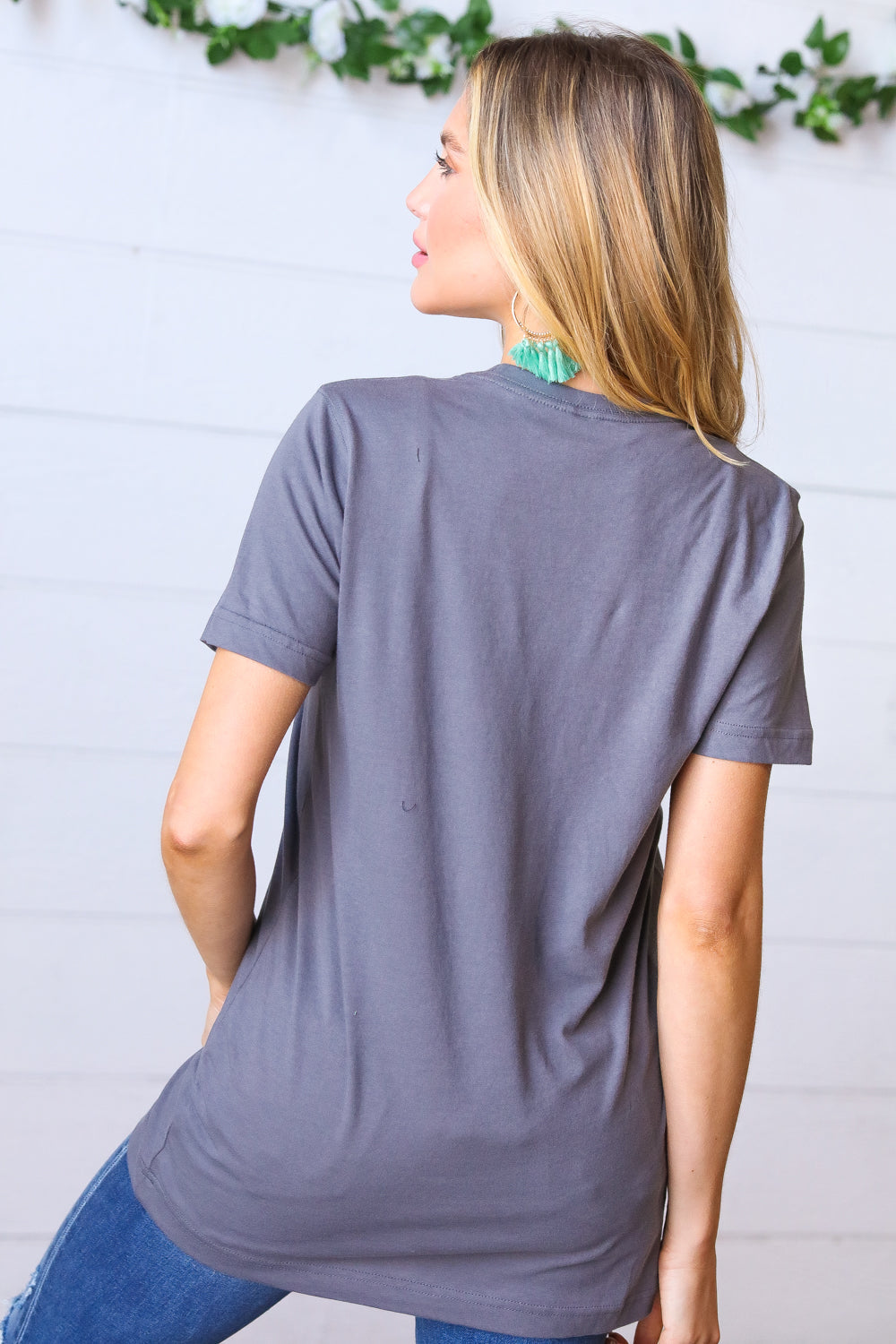 Grey Cotton NASHVILLE Tennessee Graphic Tee
