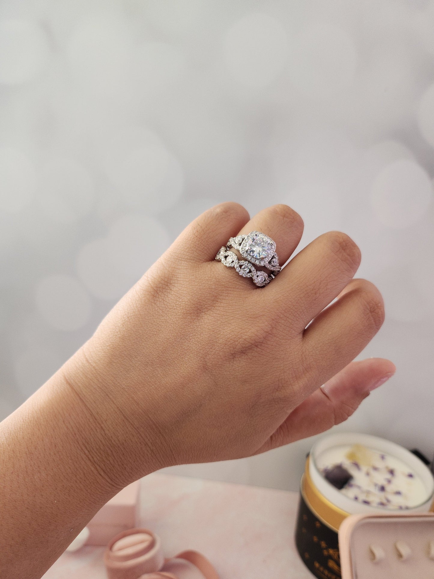 Loren 2PC Sterling Silver Ring