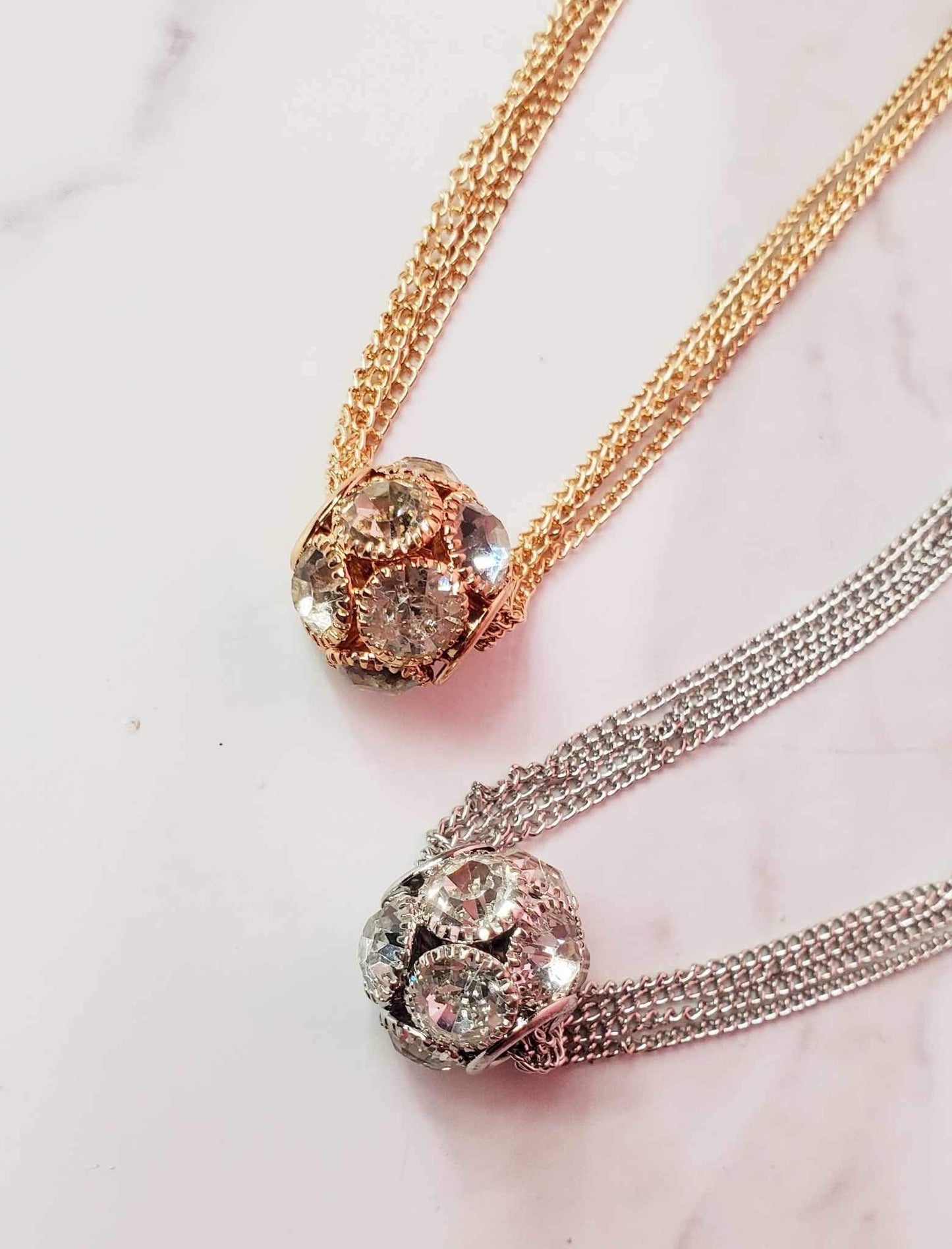 Dazzle necklace and earrings set