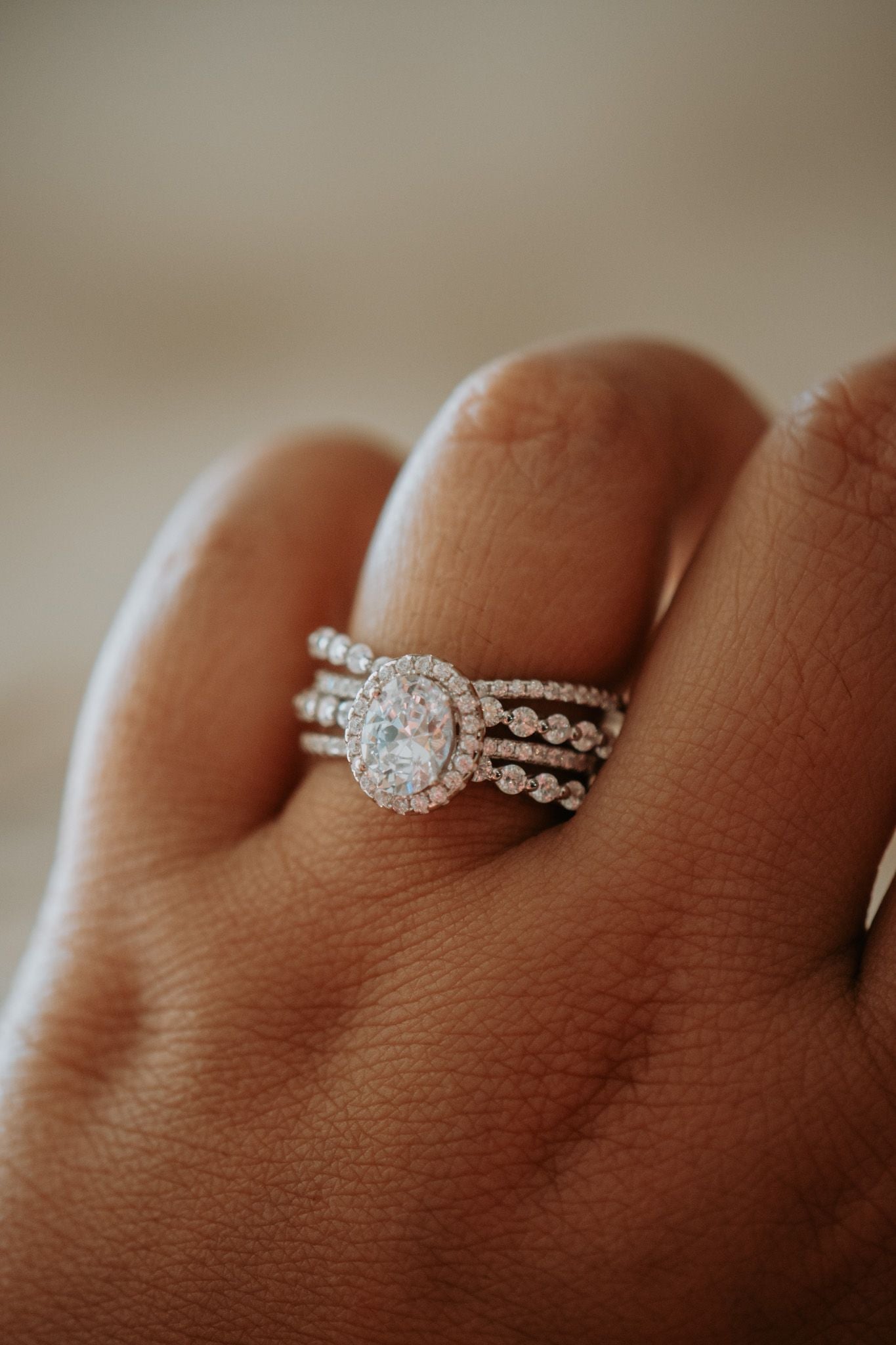 Lylah Oval Cut Cubic Zirconia Sterling Silver Ring