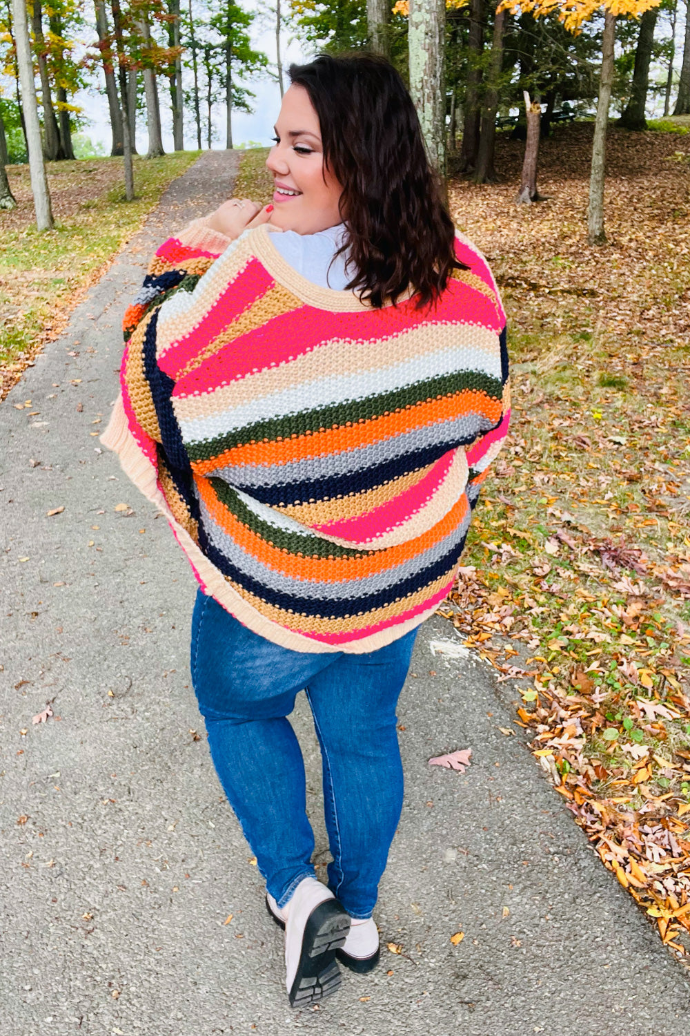 Take All of Me Multicolor Hand Crochet Chunky Oversized Cardigan