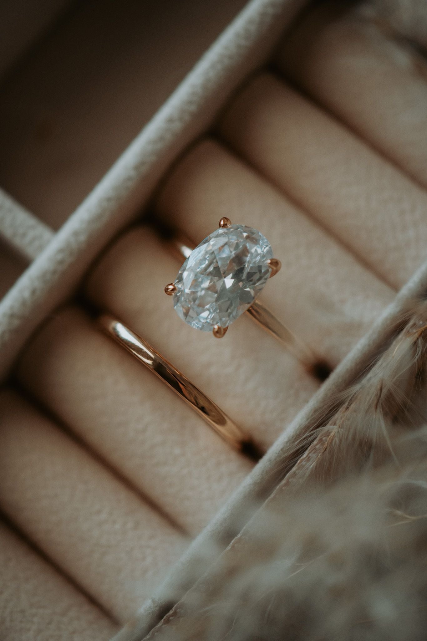 Robyn 2PC Champagne Gold Ring Set