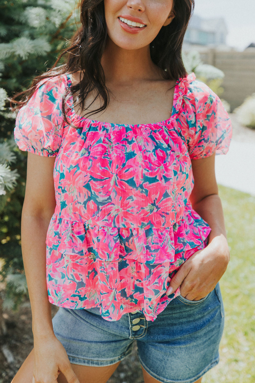 Can't Change Floral Blouse