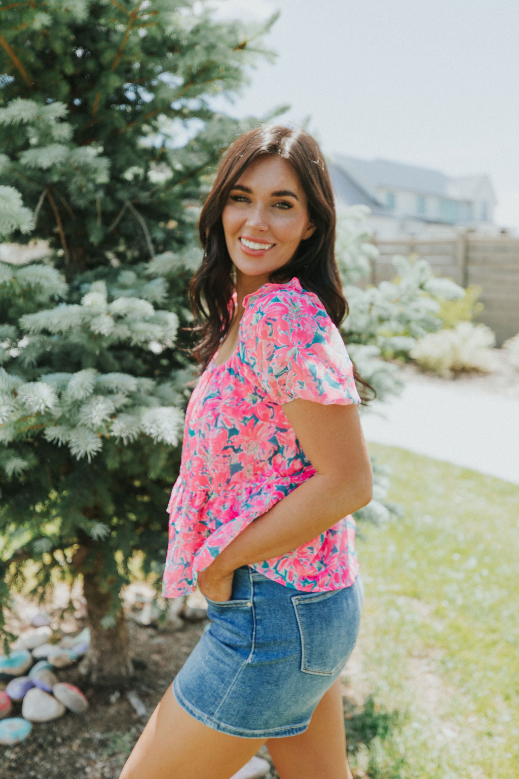 Can't Change Floral Blouse