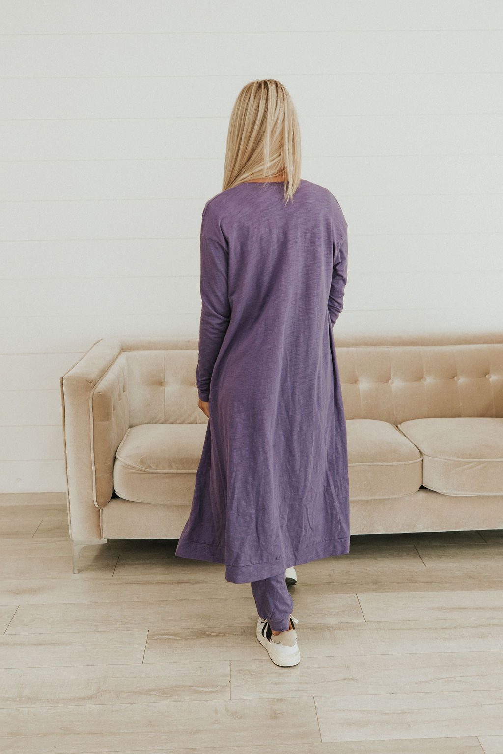Let's Go Textured Jumpsuit And Cardigan Set