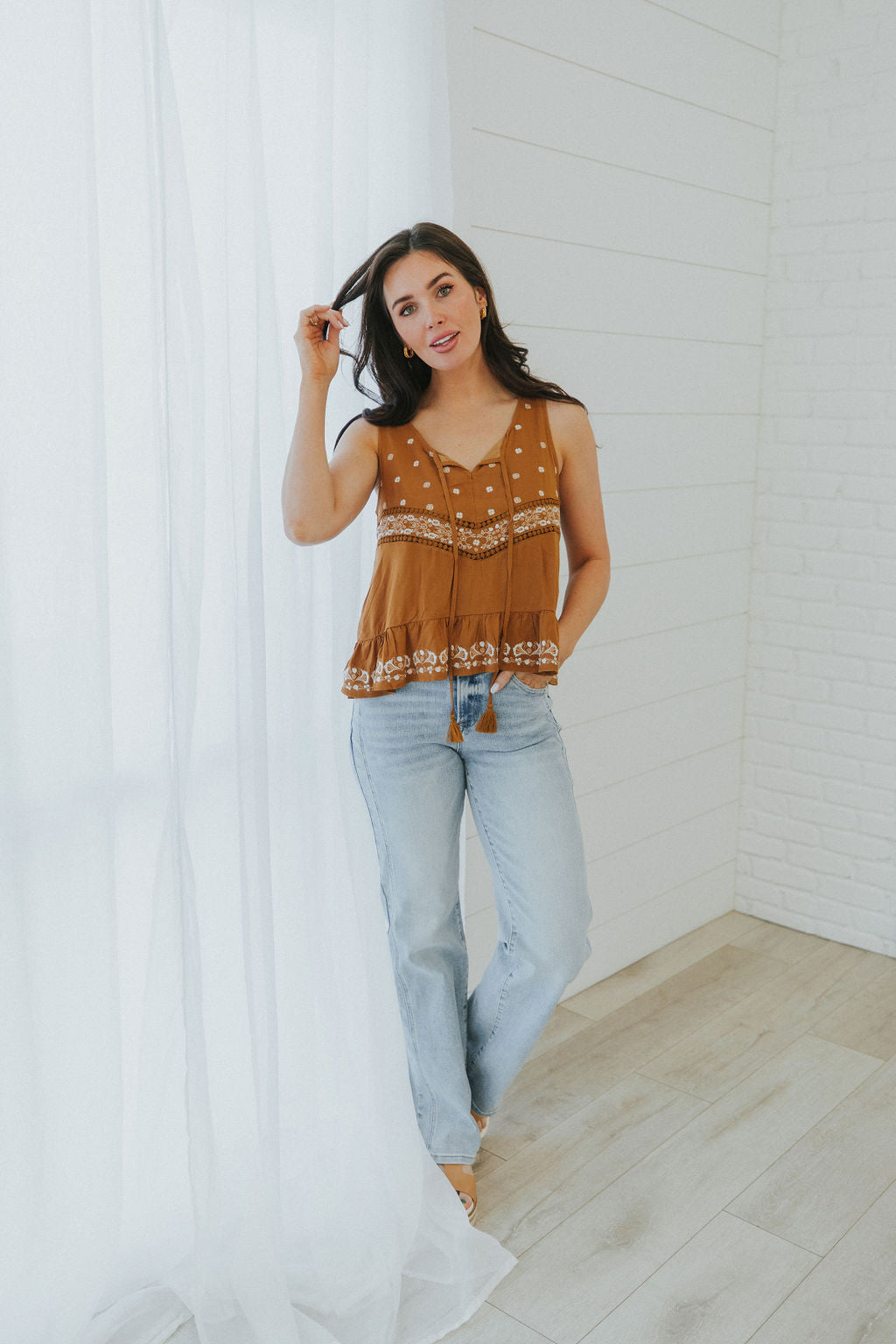 New Found Love Embroidered Tank