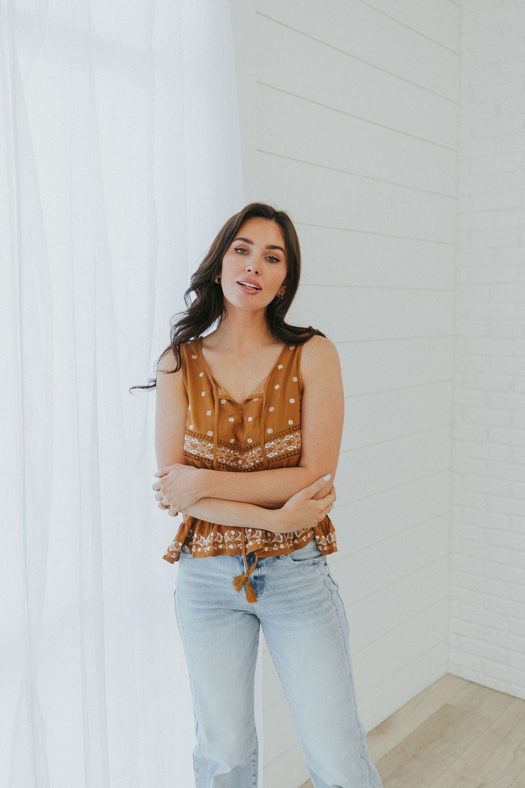 New Found Love Embroidered Tank