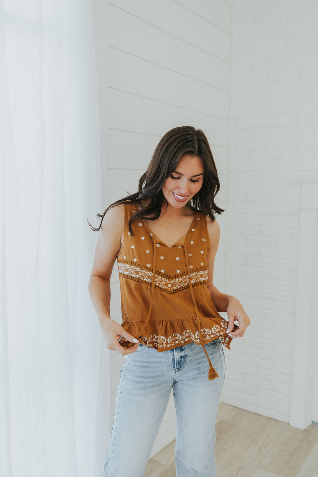 New Found Love Embroidered Tank