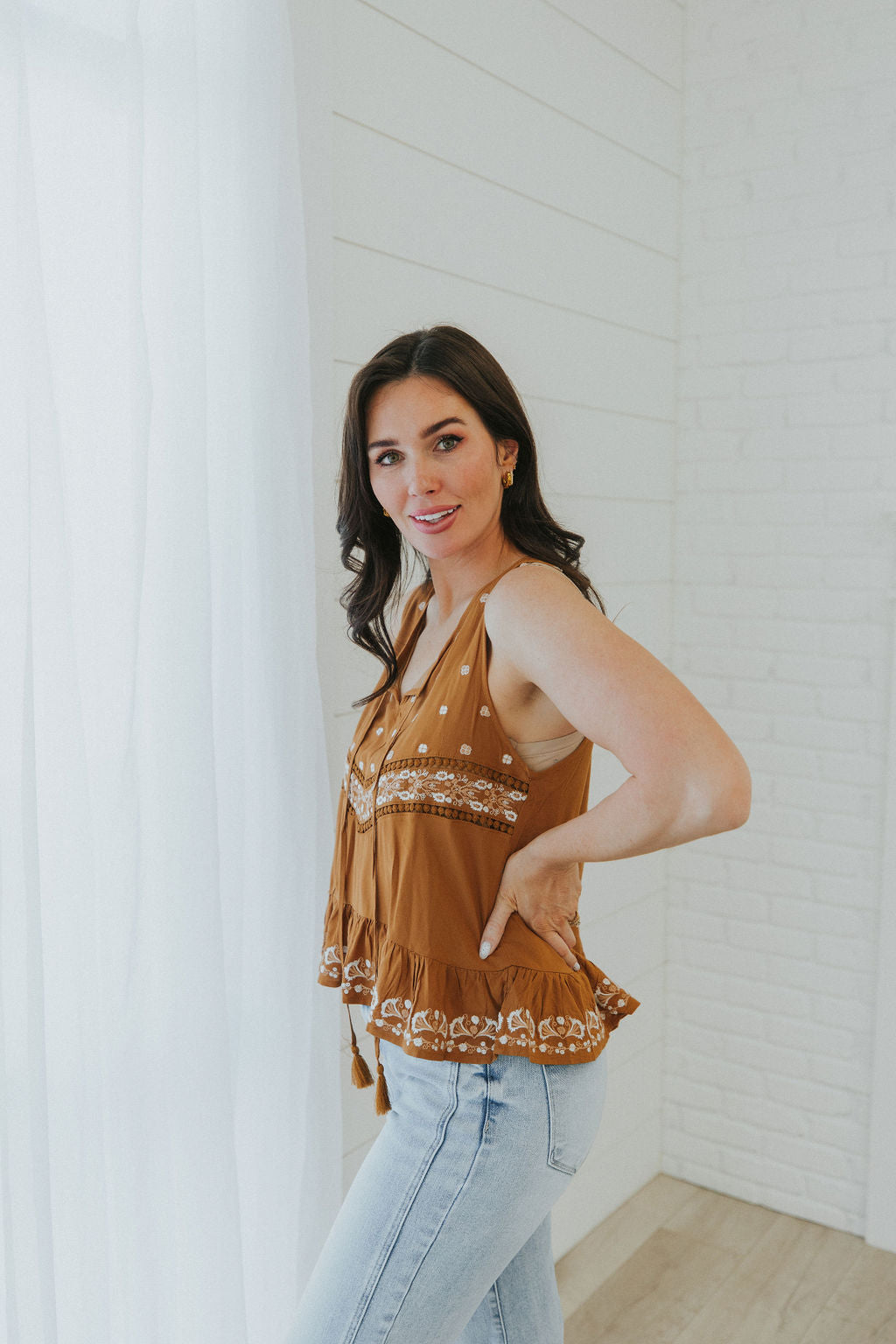 New Found Love Embroidered Tank