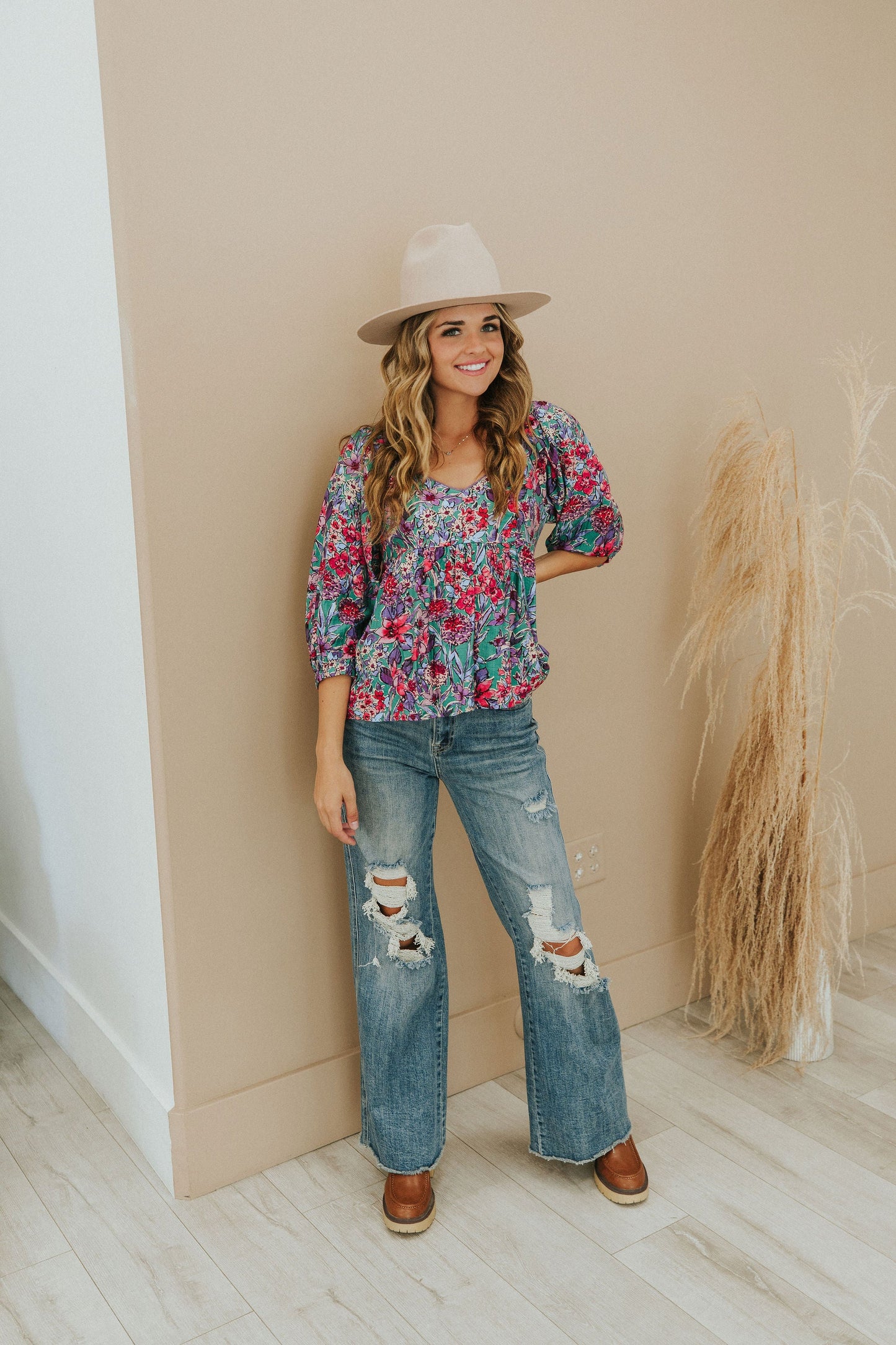 No Questions Asked Floral Top
