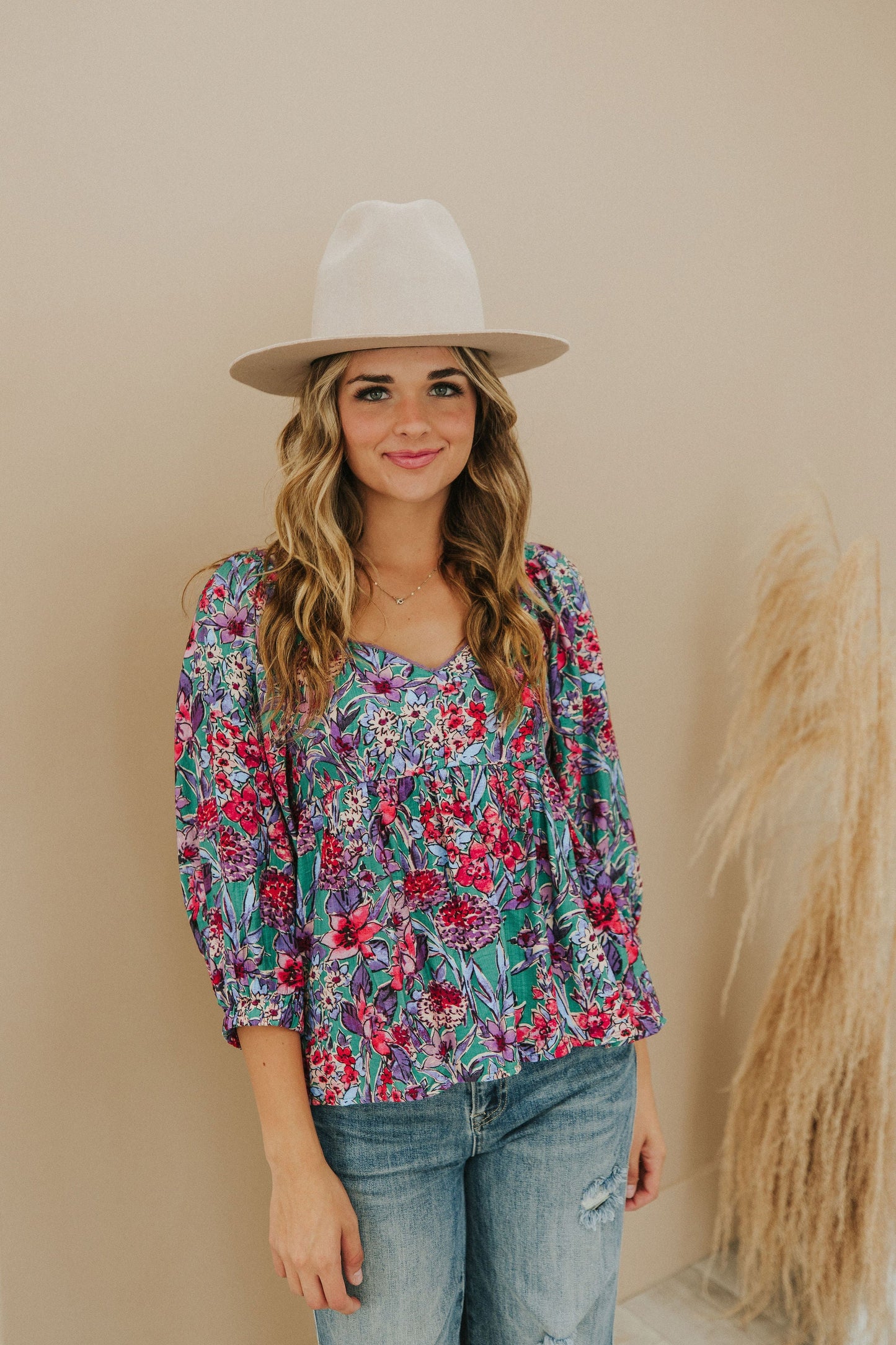 No Questions Asked Floral Top