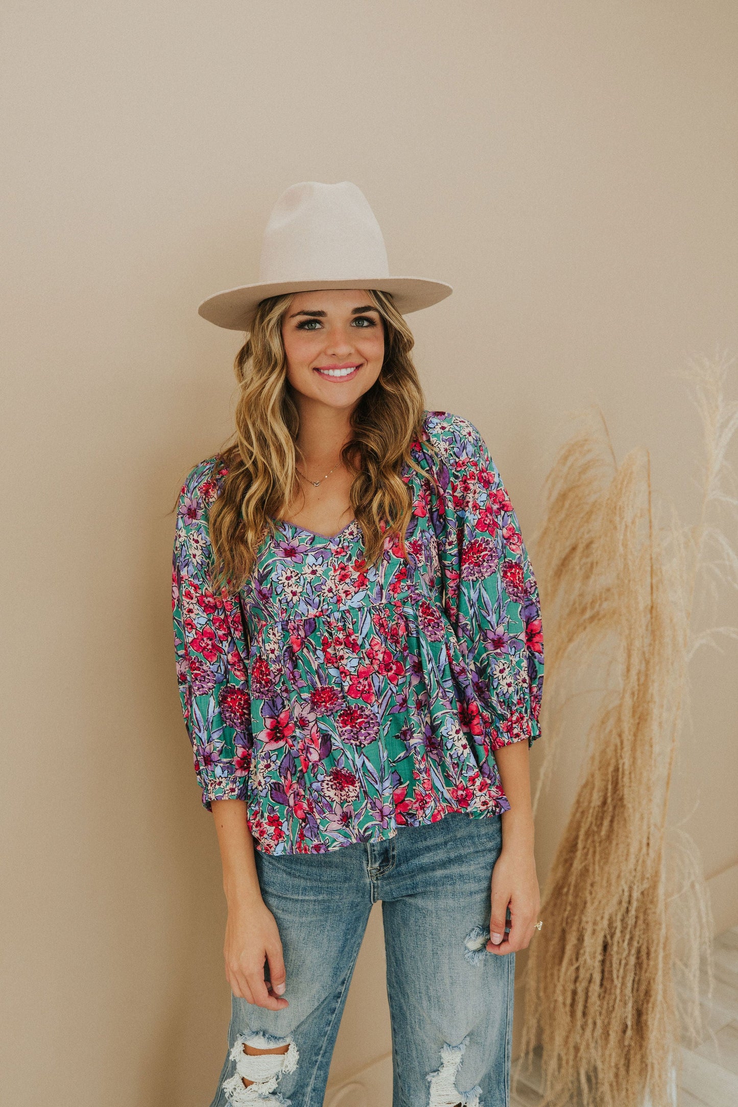 No Questions Asked Floral Top