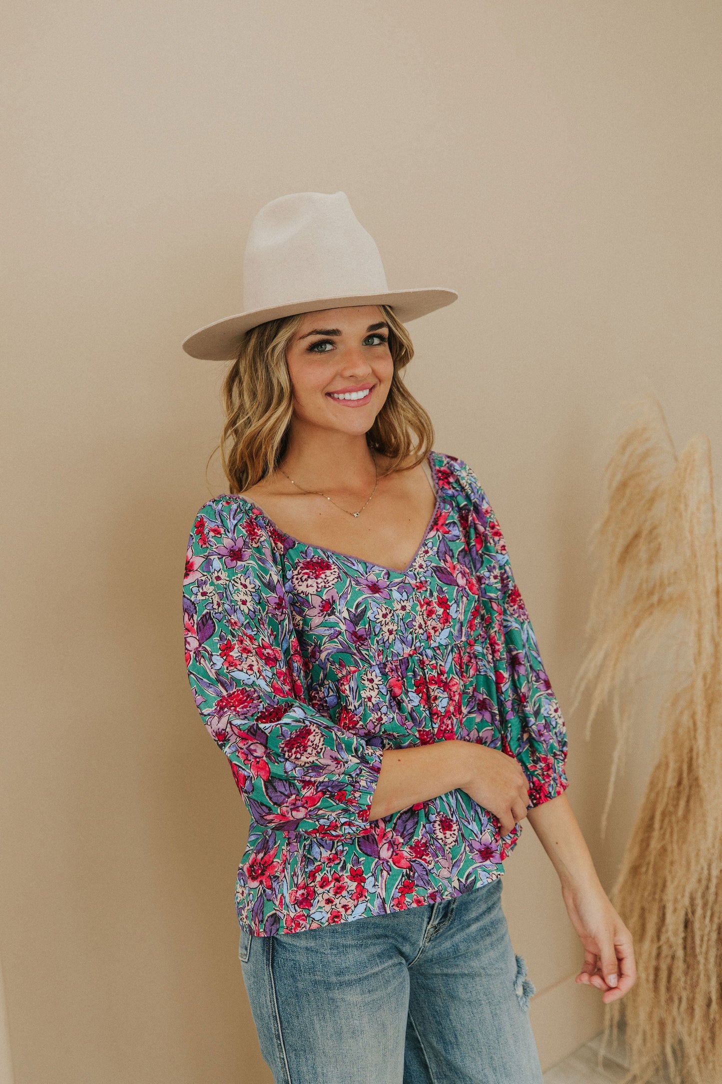 No Questions Asked Floral Top