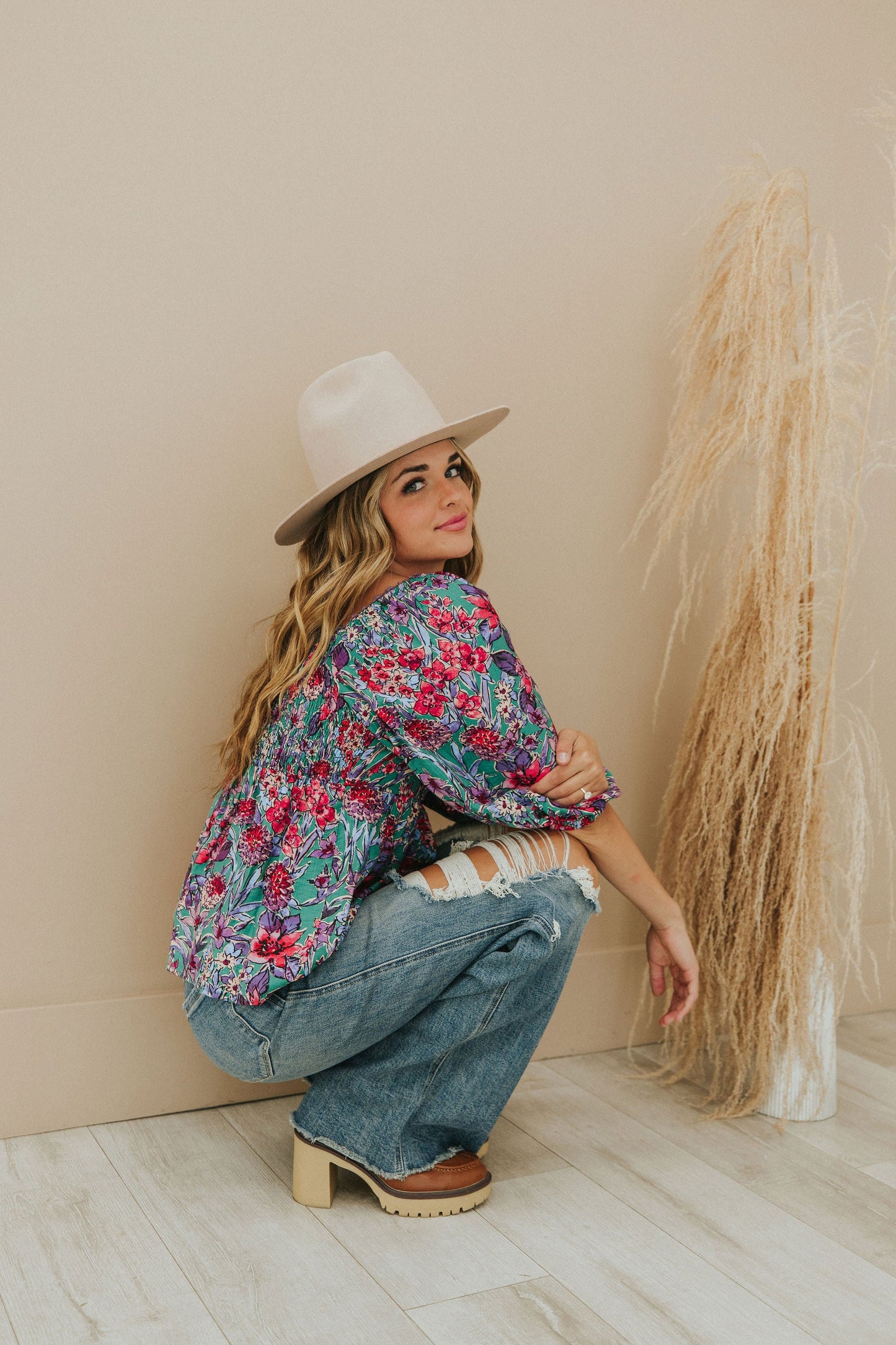 No Questions Asked Floral Top
