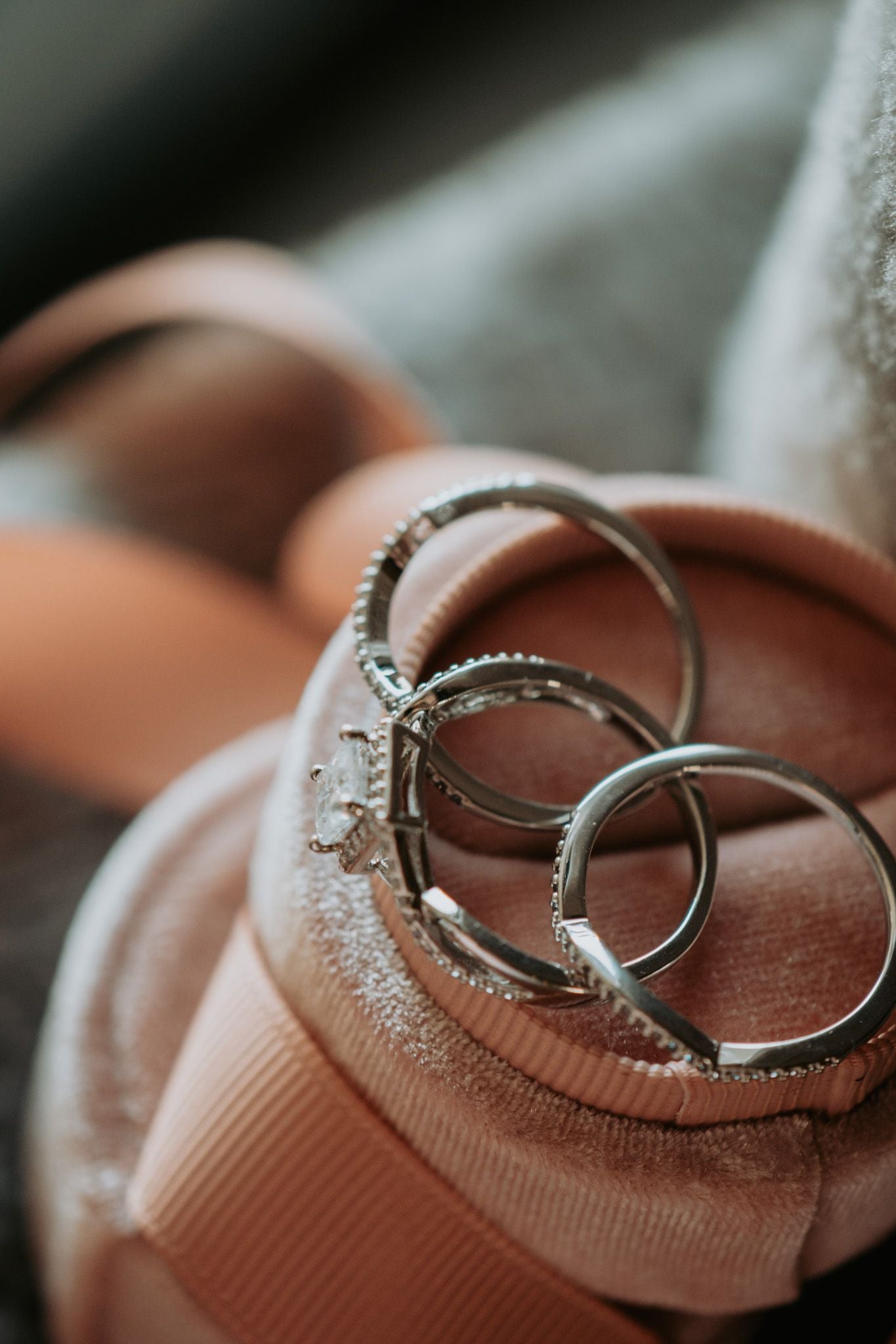 Hello Love 3PC Sterling Silver Ring Set