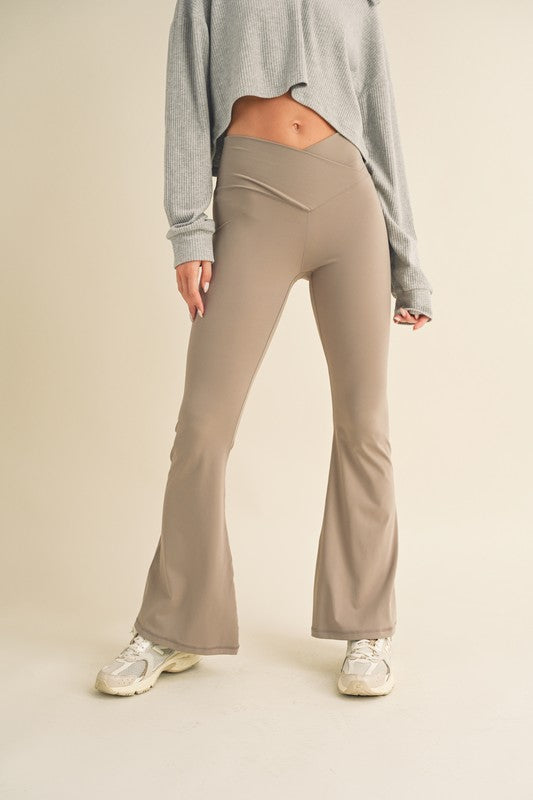 Along For The Ride Crossover Flare Leggings