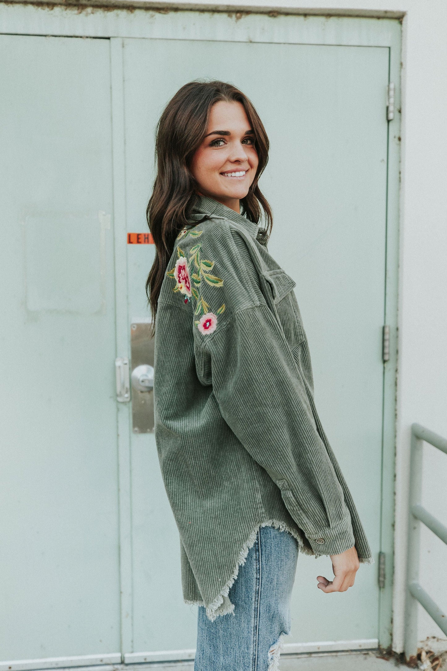 Can't Miss It Corduroy Shacket