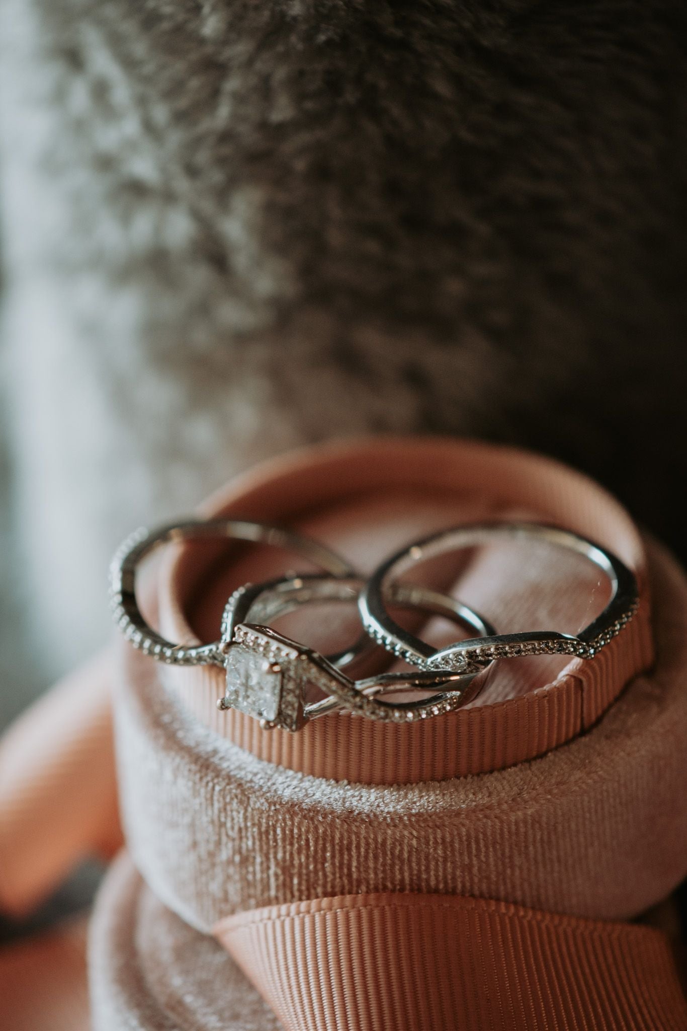 Hello Love 3PC Sterling Silver Ring Set
