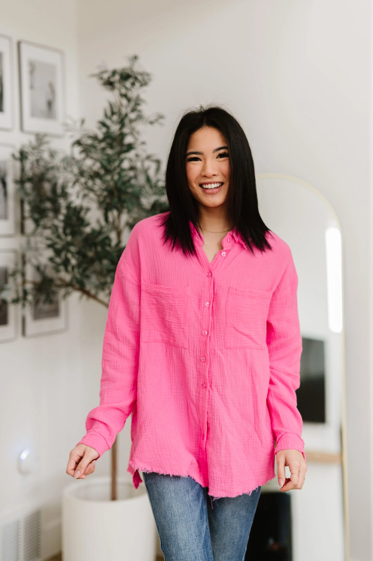 Love Life Button Down Shirt