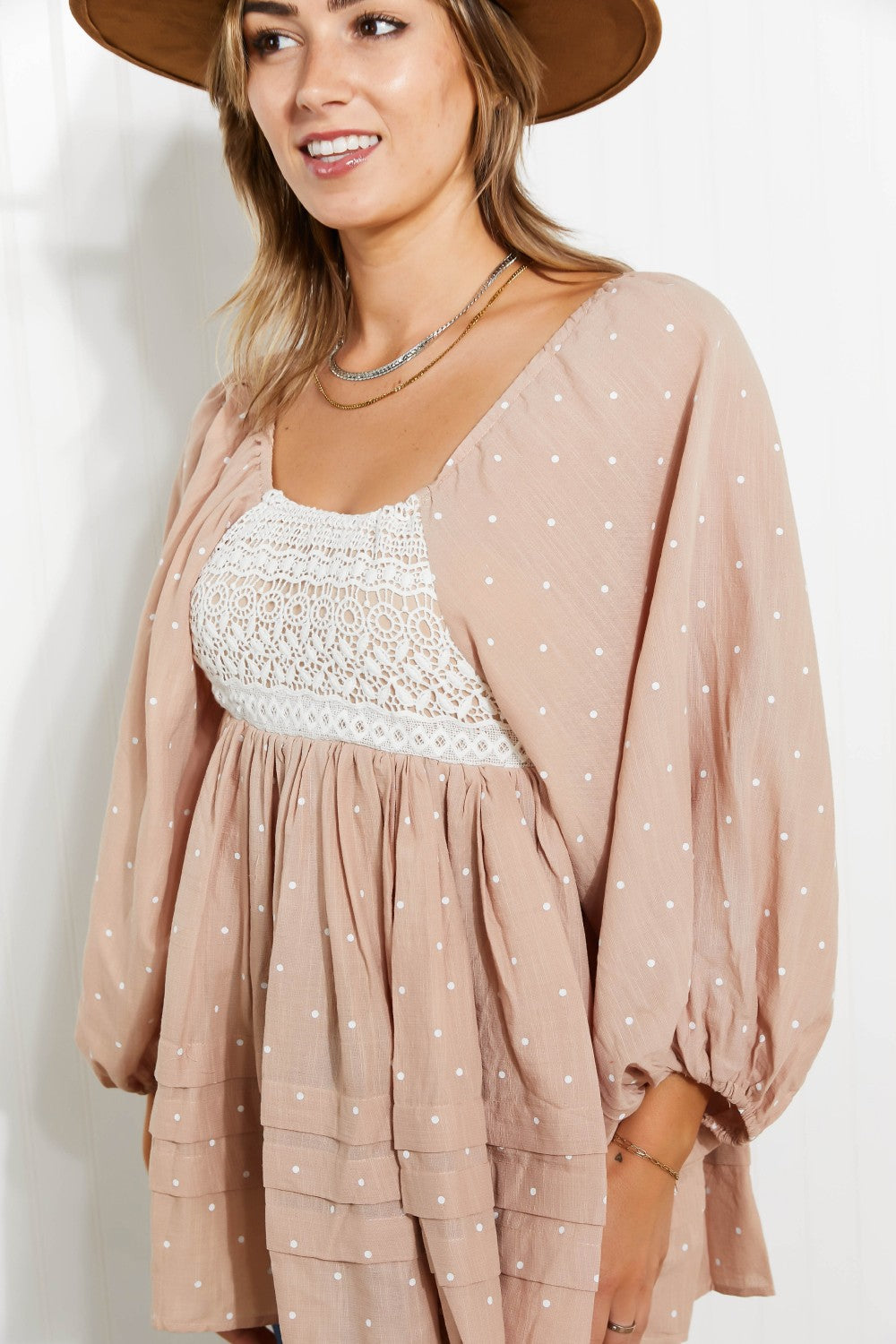 Davi & Dani Happily Ever After Full Size Run Polka Dot Top