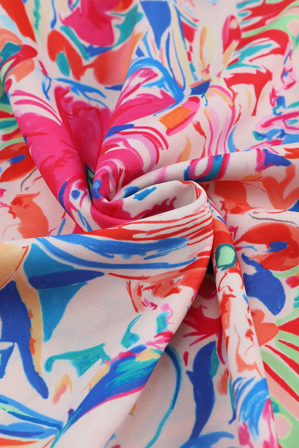 PREORDER Floral Round Neck Butterfly Sleeve Blouse