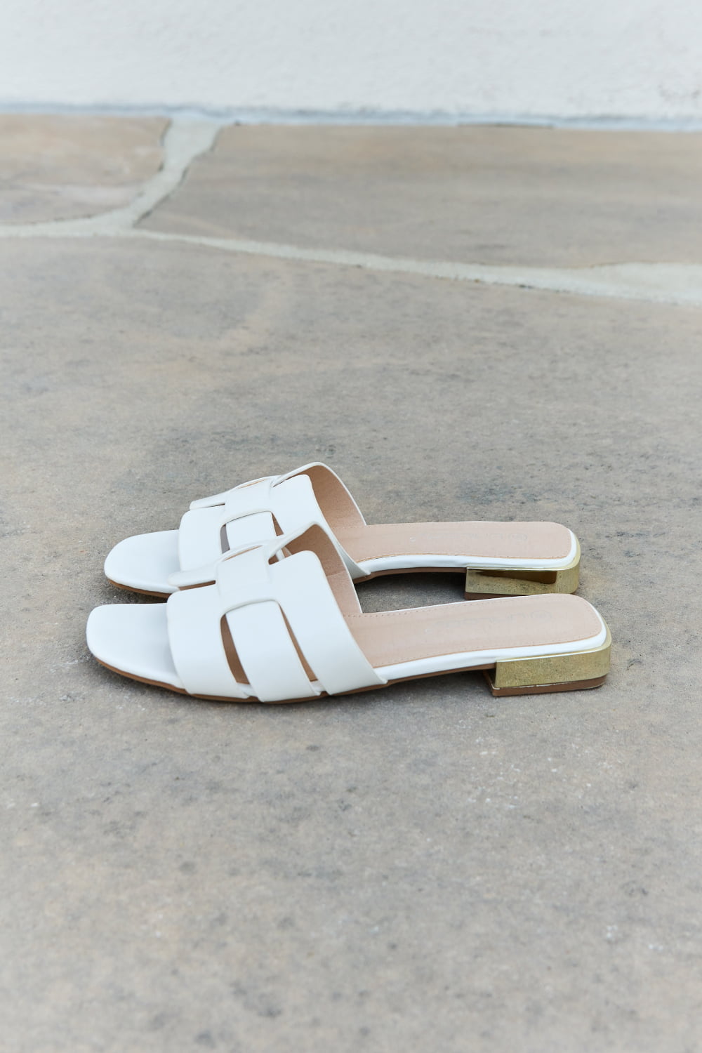Weeboo Walk It Out Slide Sandals in Cream
