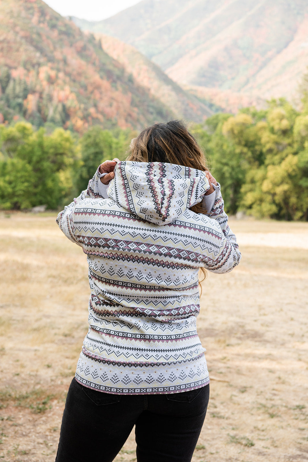 Ampersand Avenue- Aztec Halfzip Hoodie