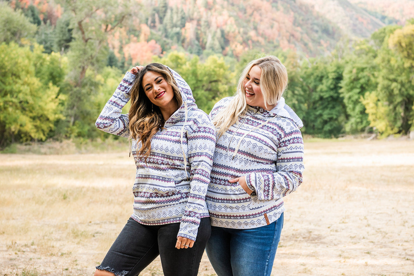 Ampersand Avenue- Aztec Halfzip Hoodie