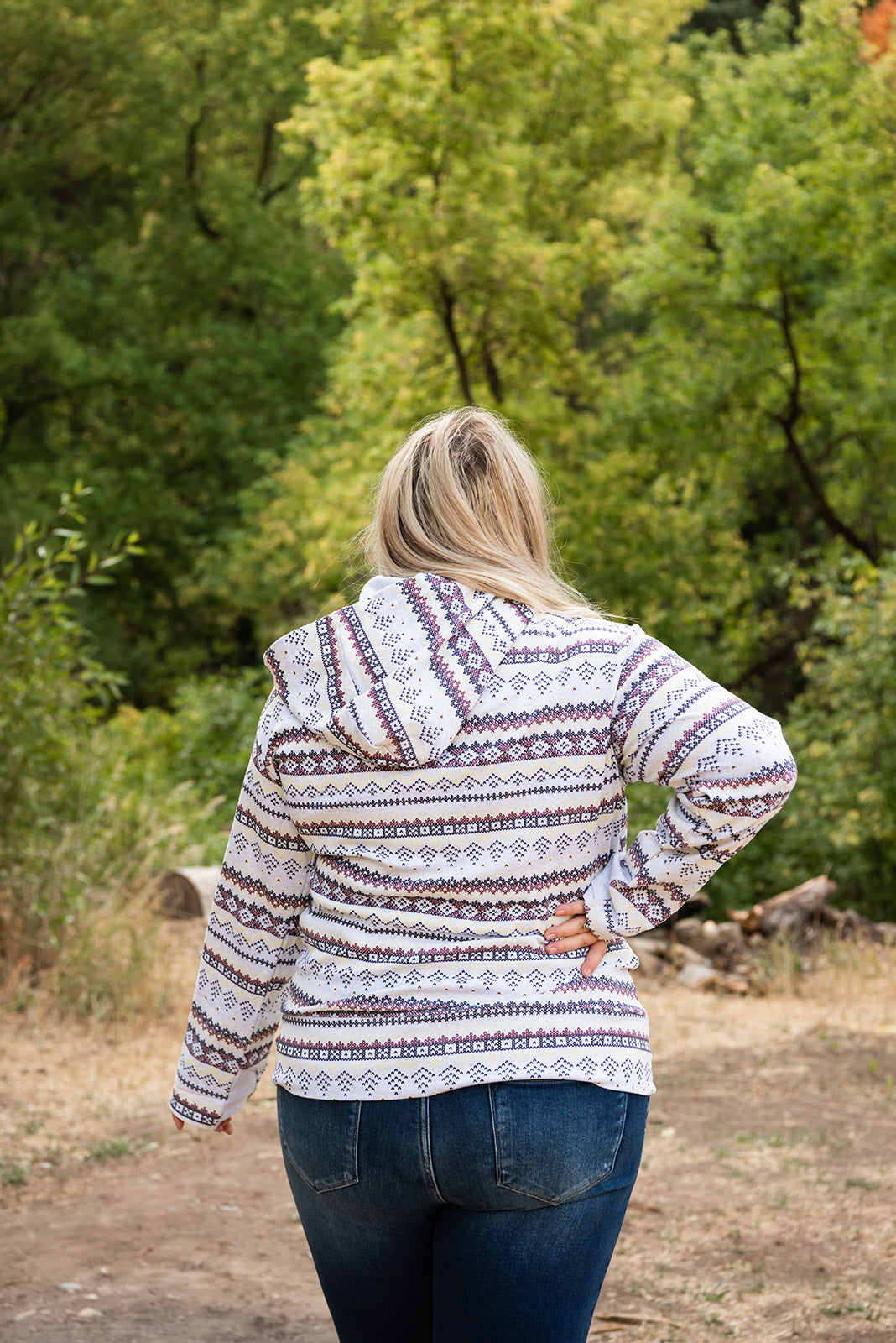 Ampersand Avenue- Aztec Halfzip Hoodie