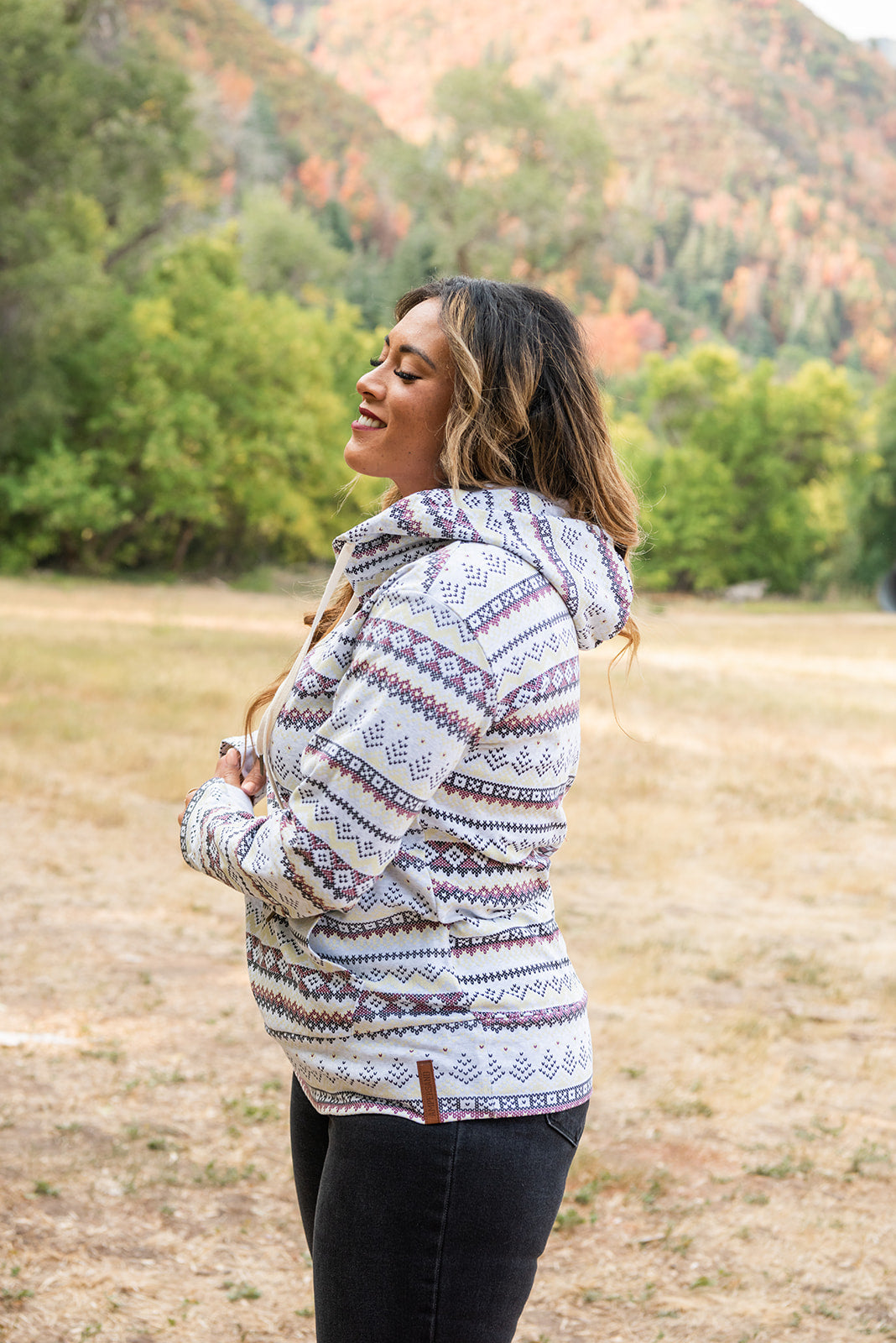 Ampersand Avenue- Aztec Halfzip Hoodie