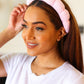 Ballerina Pink Terry Cloth Skincare Headband