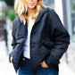 Eyes On You Black Quilted Puffer Jacket
