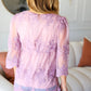 Crazy For You Mauve Lace Embroidered V Neck Top