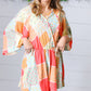 Multicolor Paisley Patchwork Surplice Romper