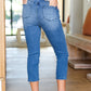 Judy Blue Everyday Bliss Medium Blue Skinny Fit Pull-On Capri