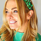 Shamrock Pearl and Jewels Top Knot Knit Headband