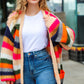 Take All of Me Multicolor Hand Crochet Chunky Oversized Cardigan