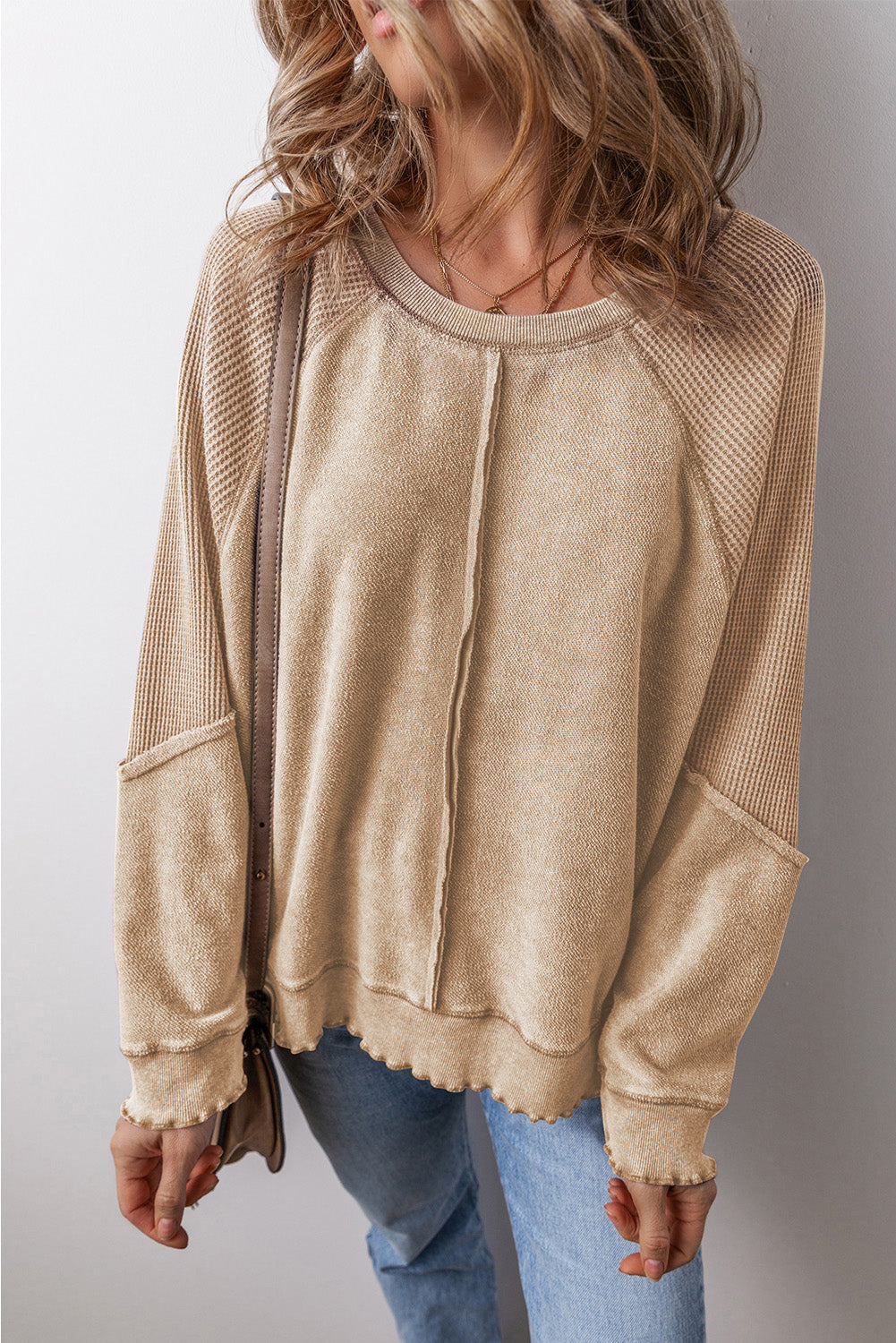 Round Neck Long Sleeve Sweatshirt