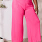 Double Take Full Size Smocked Wide Waistband Wide Leg Pants