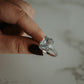 Carlton Emerald Cut Sterling Silver Ring