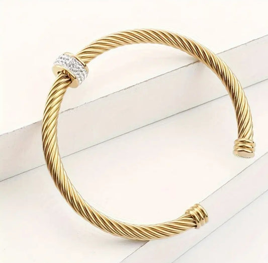 Cable Cuff Bracelet