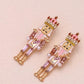 Pink Nutcracker Earrings