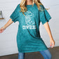 Emerald Cotton Blend COWGIRL Graphic Tee