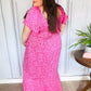 Perfectly You Fuchsia Ditzy Floral Fit & Flare Maxi Dress