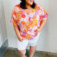 Lilac Tropical Floral Print Woven Top