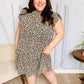 Feeling Bold Taupe Leopard Print Tiered Ruffle Sleeve Woven Dress