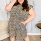 Feeling Bold Taupe Leopard Print Tiered Ruffle Sleeve Woven Dress