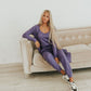 Let's Go Textured Jumpsuit And Cardigan Set