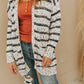 Striped Miley Dot Cardigan - White