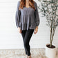 Sassy Swing Top in Charcoal